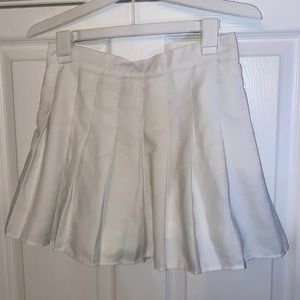 white tennis skirt